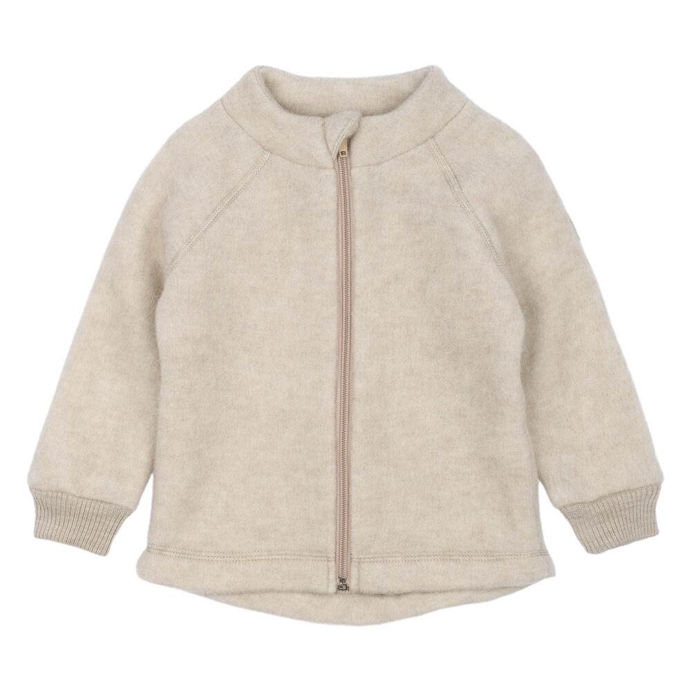 Meriinofliisist jakk - Melange Offwhite - Image 2