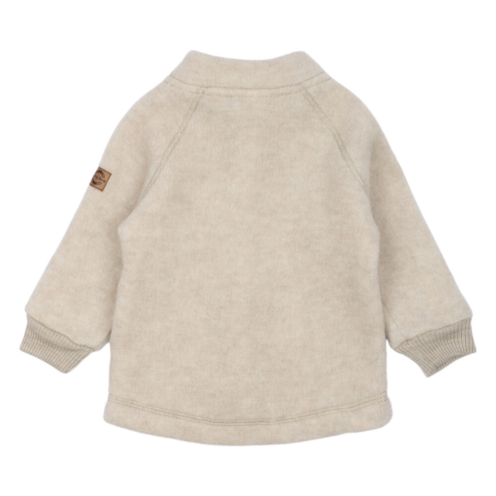 Meriinofliisist jakk - Melange Offwhite - Image 3