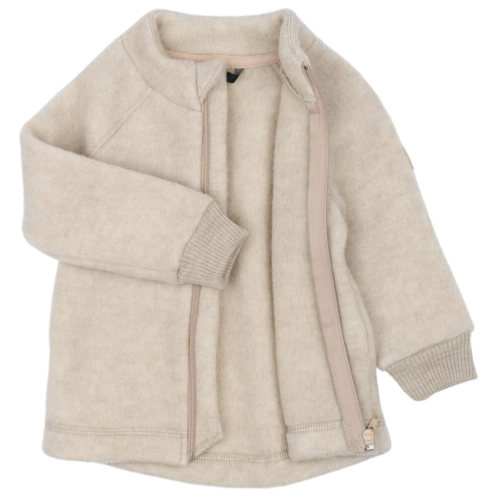 Meriinofliisist jakk - Melange Offwhite - Image 4