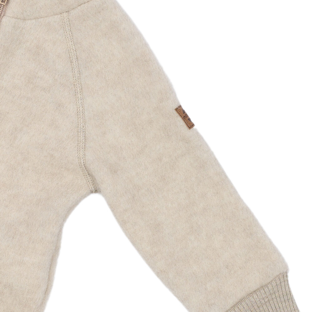 Meriinofliisist jakk - Melange Offwhite - Image 6