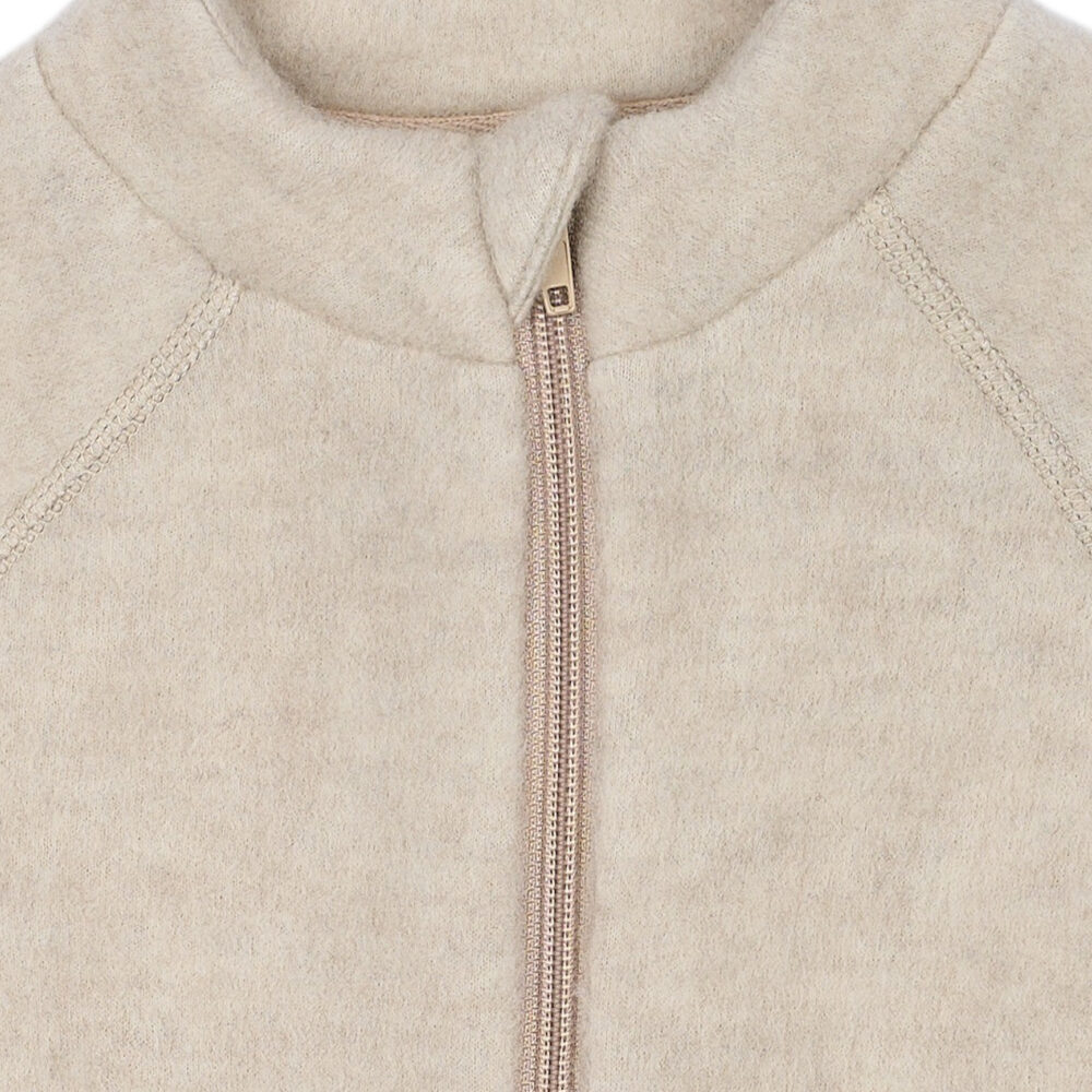 Meriinofliisist jakk - Melange Offwhite - Image 5