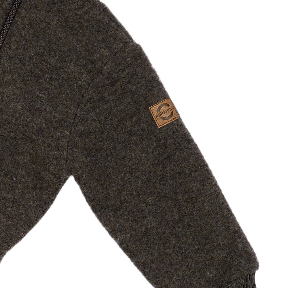 Meriinofliisist kombe soonikutega -  Dark Brown Melange - Image 5
