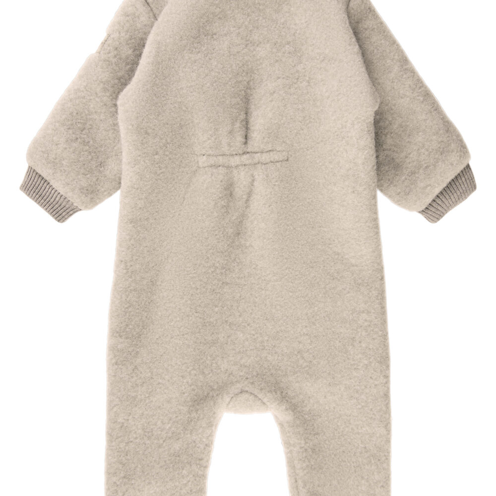 Meriinofliisist kombe soonikutega - Melange Offwhite - Image 3