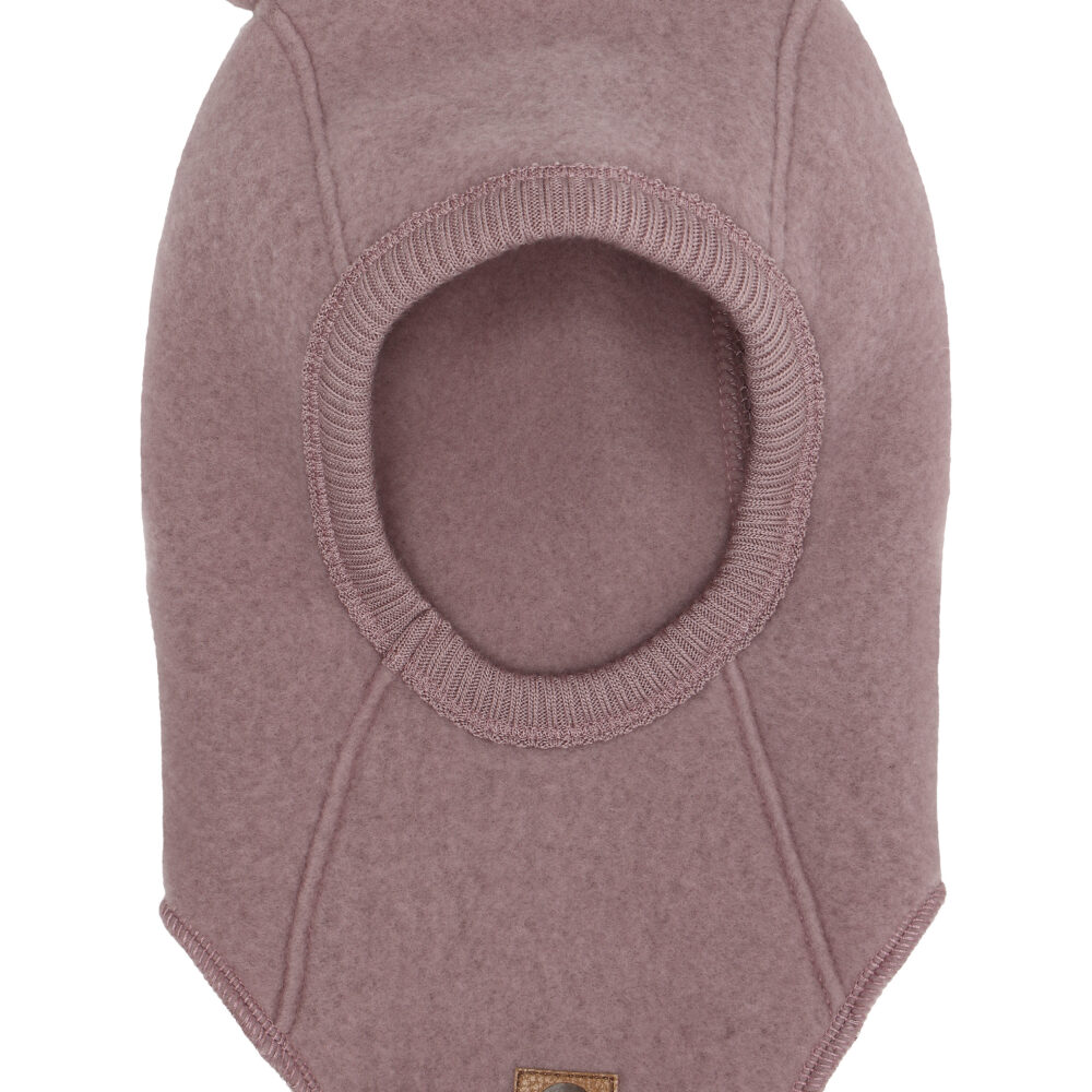 Meriinovillane tuukrimüts kõrvadega - Twilight Mauve