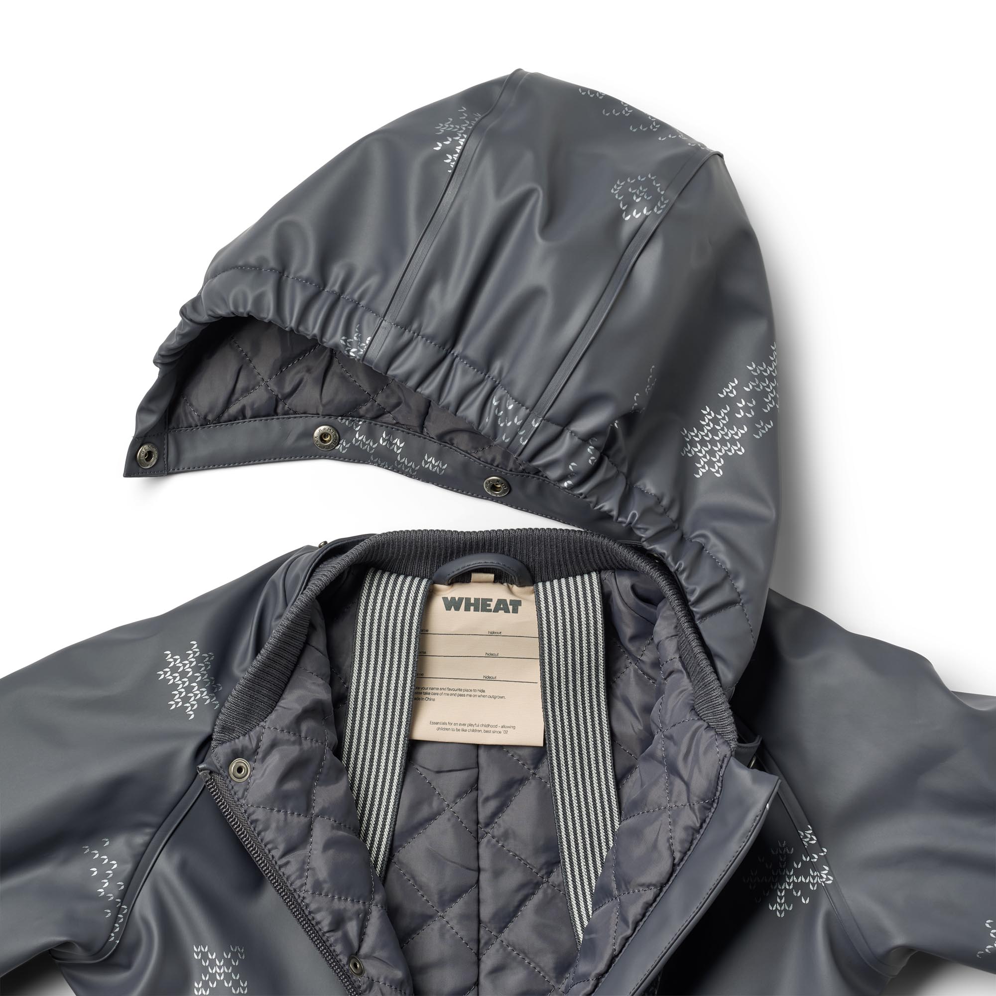 Wheat Aiko tepitud voodriga vihmakombe – Reflective Jacquard - Pilt 3