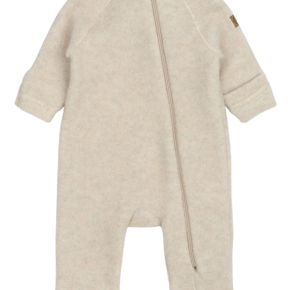 Meriinofliisist kombe kõrvadega -  Melange Offwhite - Image 6