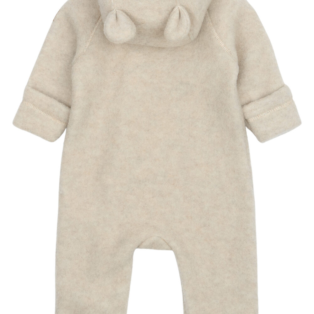 Meriinofliisist kombe kõrvadega -  Melange Offwhite - Image 7