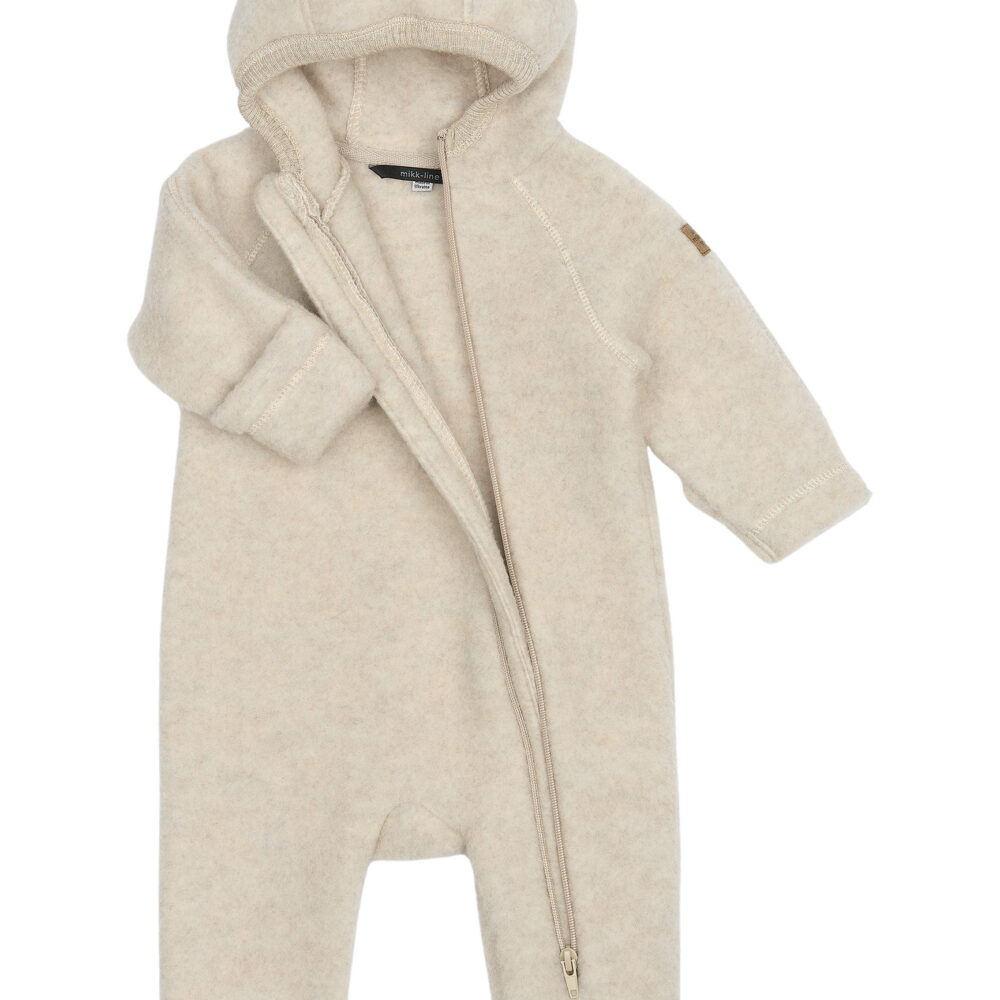 Meriinofliisist kombe kõrvadega -  Melange Offwhite - Image 8