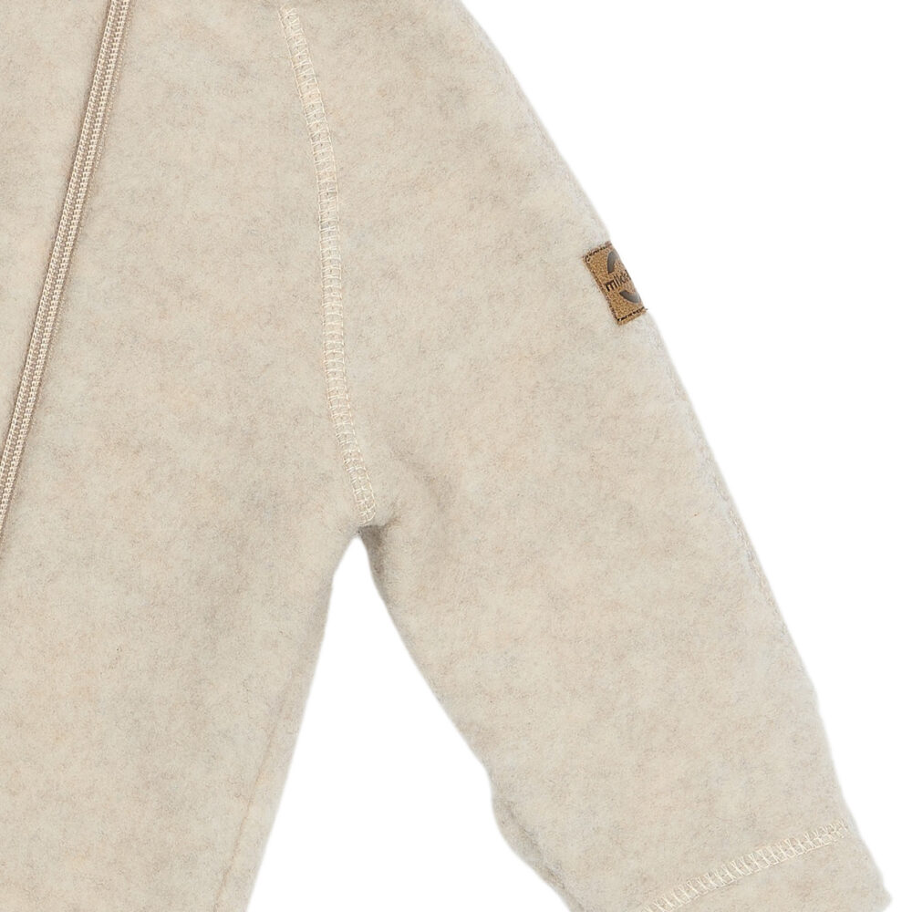 Meriinofliisist kombe kõrvadega -  Melange Offwhite - Image 10