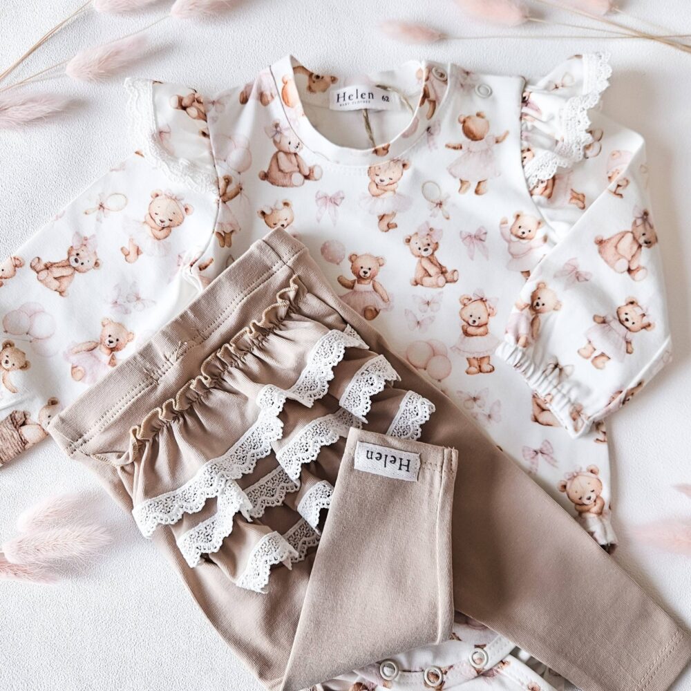 Legginsid - Beežid volangidega