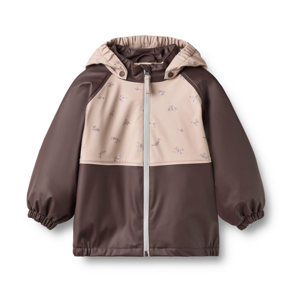 Wheat Ajojo tepitud voodriga vihmajope – Chocolate Plum