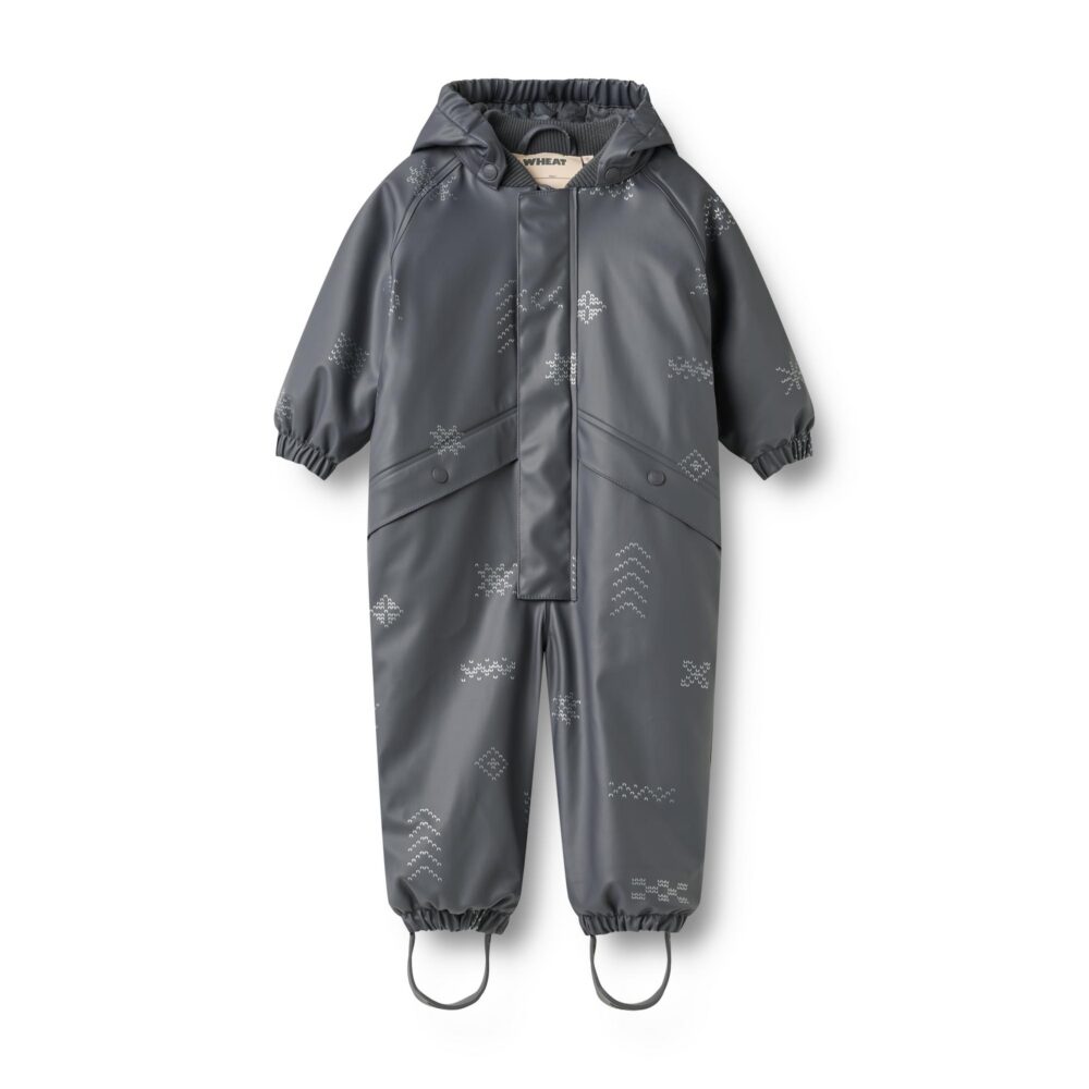 Wheat Aiko tepitud voodriga vihmakombe beebidele – Reflective Jacquard